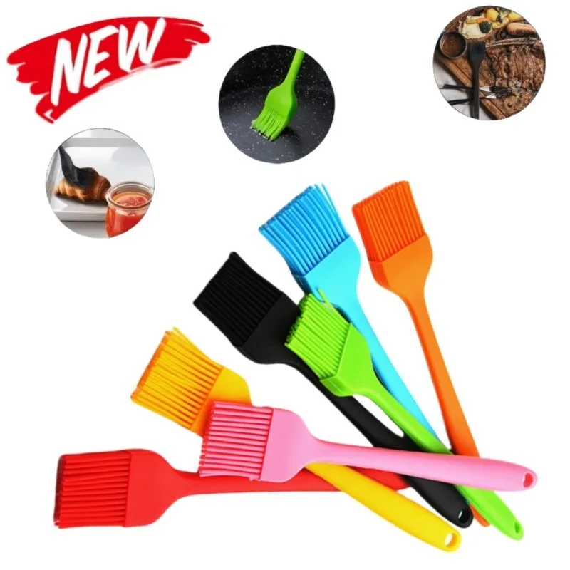 Kitchen Baking Utensils - Silicone barbeque brush Heat Resistant Oil
