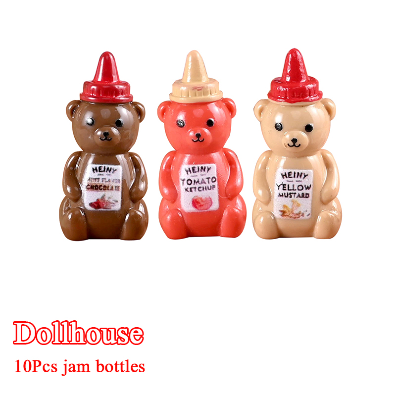 Kitchen Baking Organization - 10Pcs 1/12 Dollhouse Simulated Little Bear