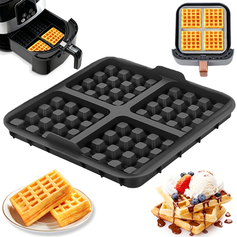 Kitchen Baking Utensils - Square Waffle Mold, Non-Stick Baking Pan