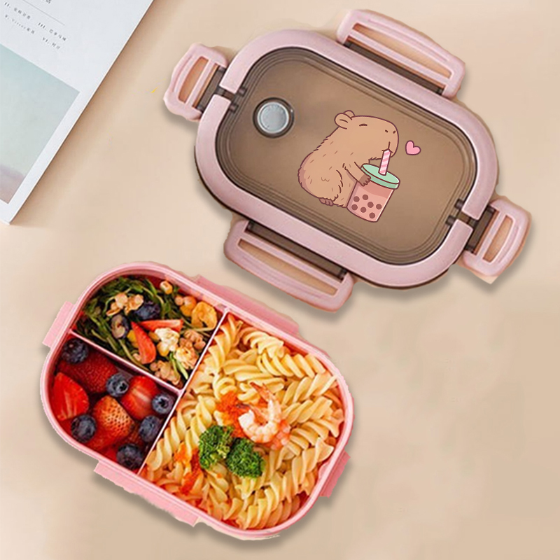 Kitchen Baking Organization - Capybara Bento Lunch Box Anime Animals