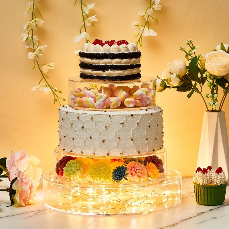 Cake Board Round - Acrylic Cake Display Round Stand DIY