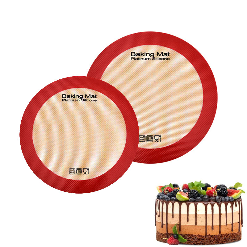 Kitchen Baking Mat - Round Silicone Baking Mat,Non-Stick Reusable Air