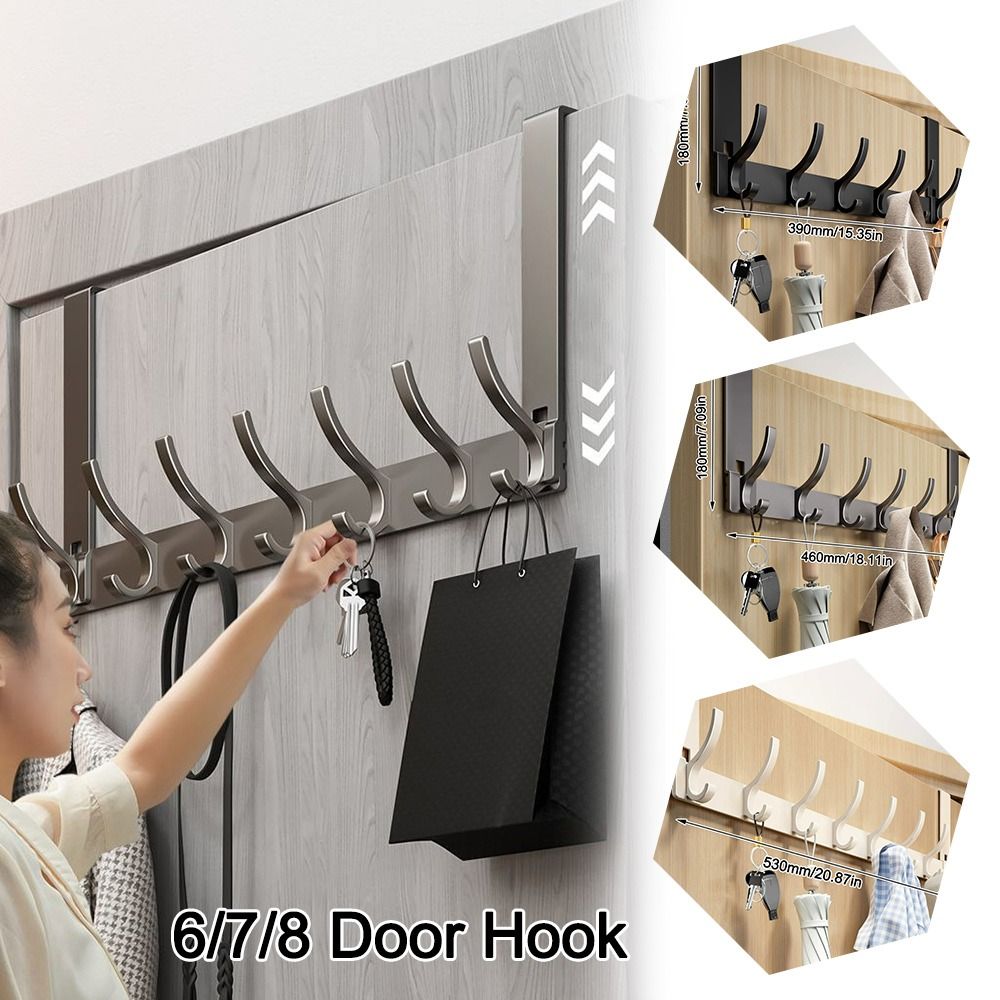 Kitchen Uncle - Punch-free 6/7/8 Door Hook Traceless Storage