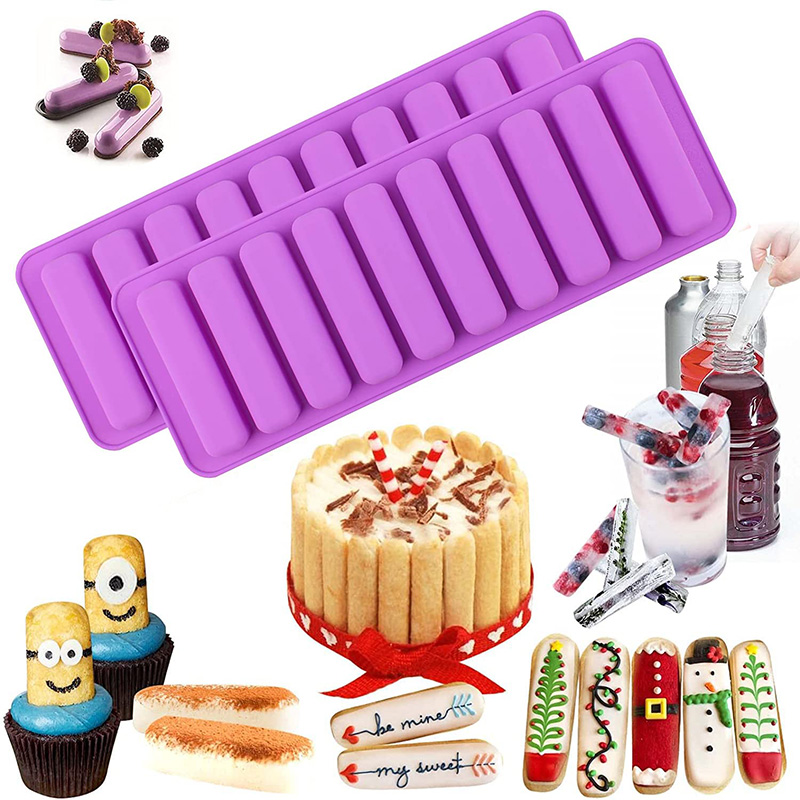 Kitchen Baking Utensils - 2 PCS Long Strips Silicone Mold