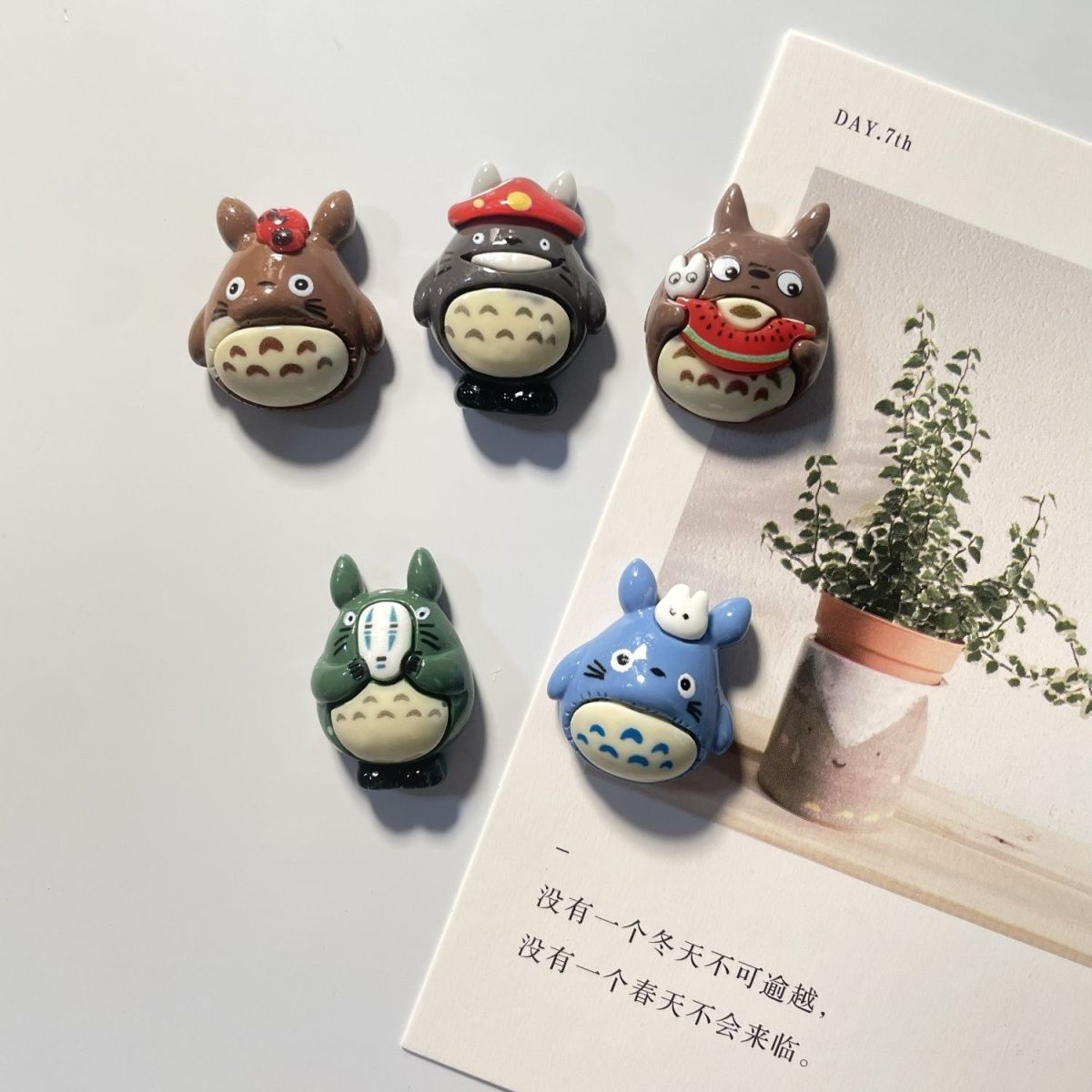 Kitchen Baking Organization - Totoro Anime Resin Fridge Magnet Cute
