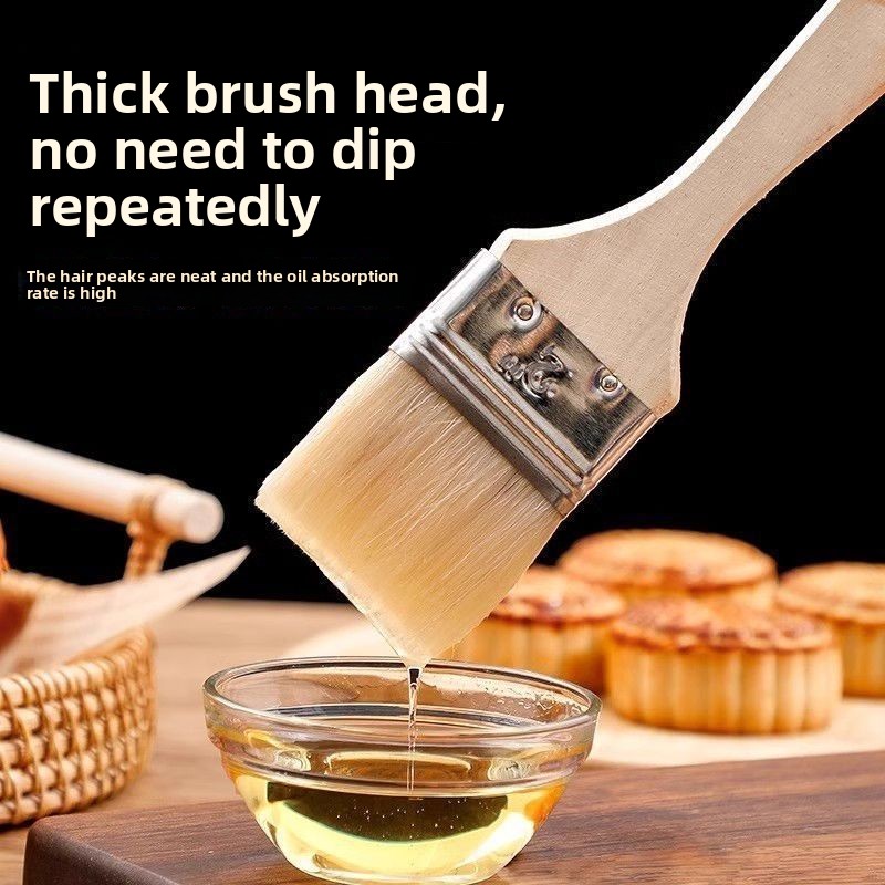 Wooden Handle Wool Brush Soft  - Kitchen Baking Utensils review and price