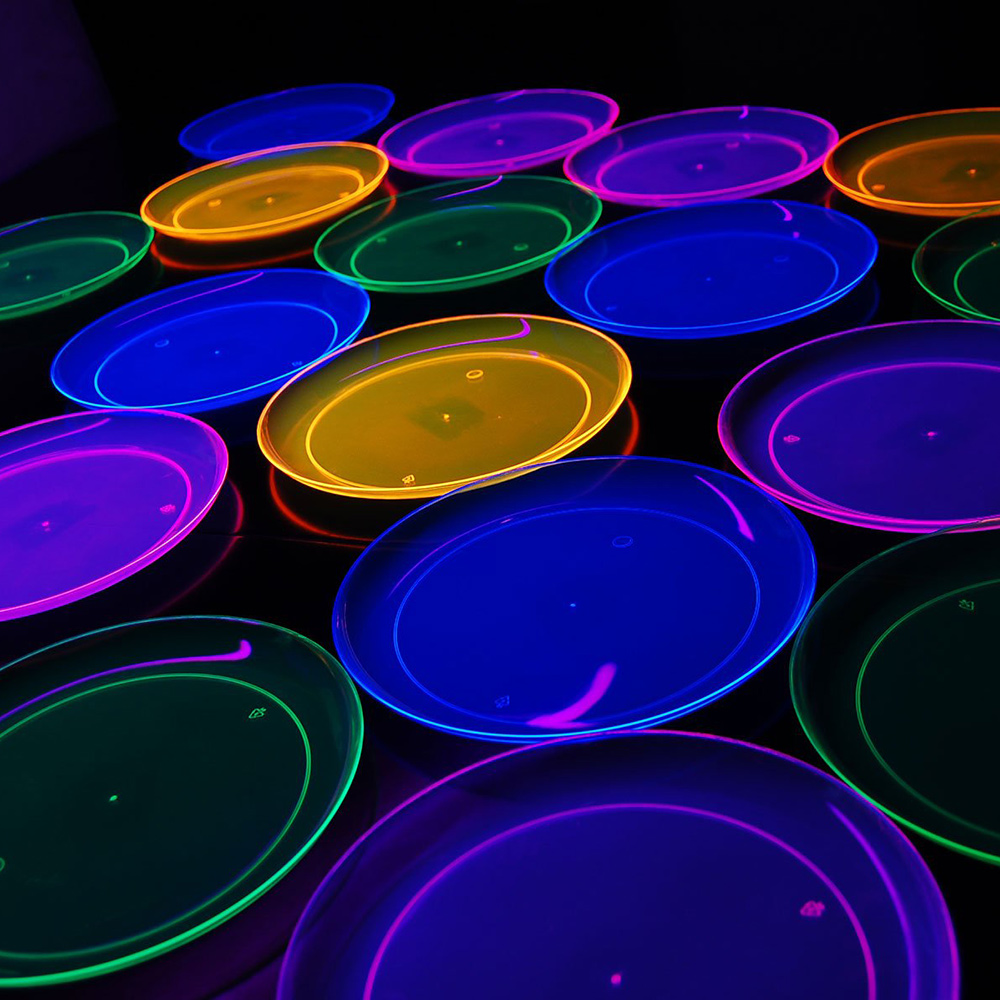 32 Pcs Neon Black Light Party  - Cake Board Round review and price