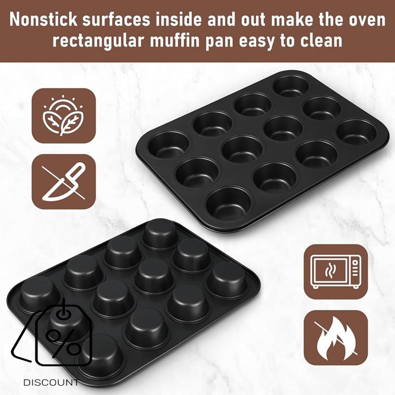 ABJO-3 Pack Nonstick Muffin Pa - Muffin Tin Nonstick review and price