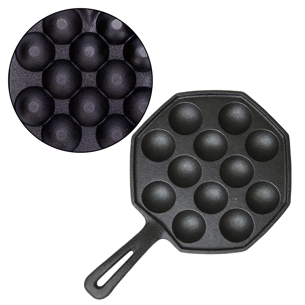 Cast Iron Takoyaki Maker 12 Pi - Baking Kitchen At Home review and price