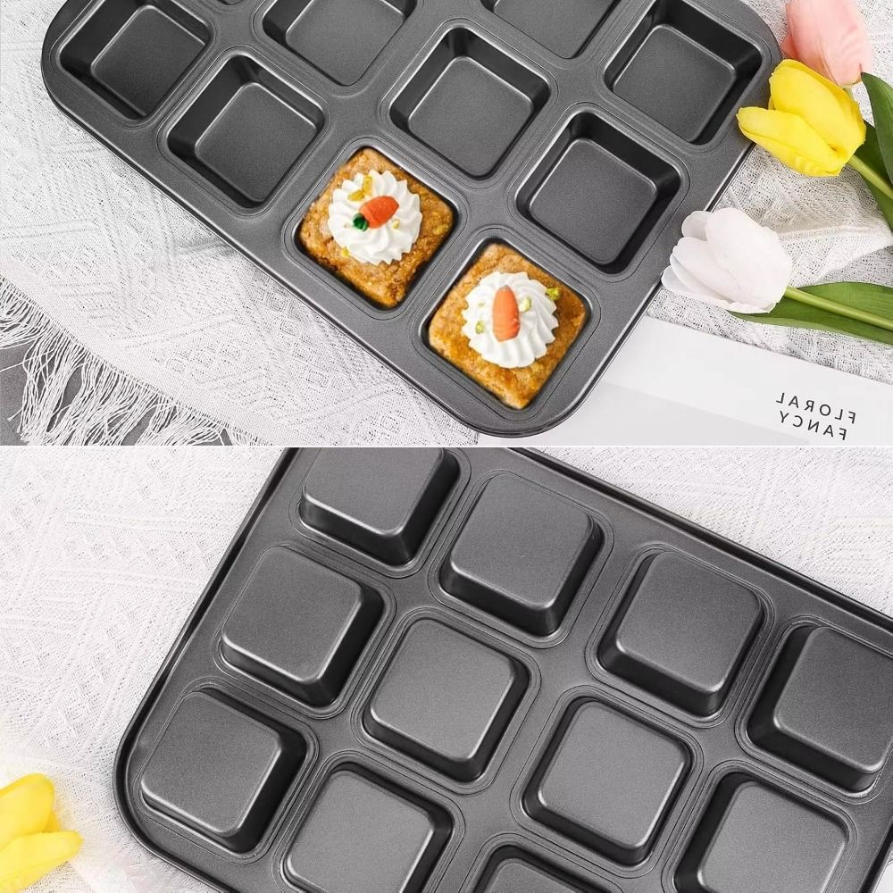 12 Cavity Square Muffin Tin Co - Muffin Tin Nonstick review and price