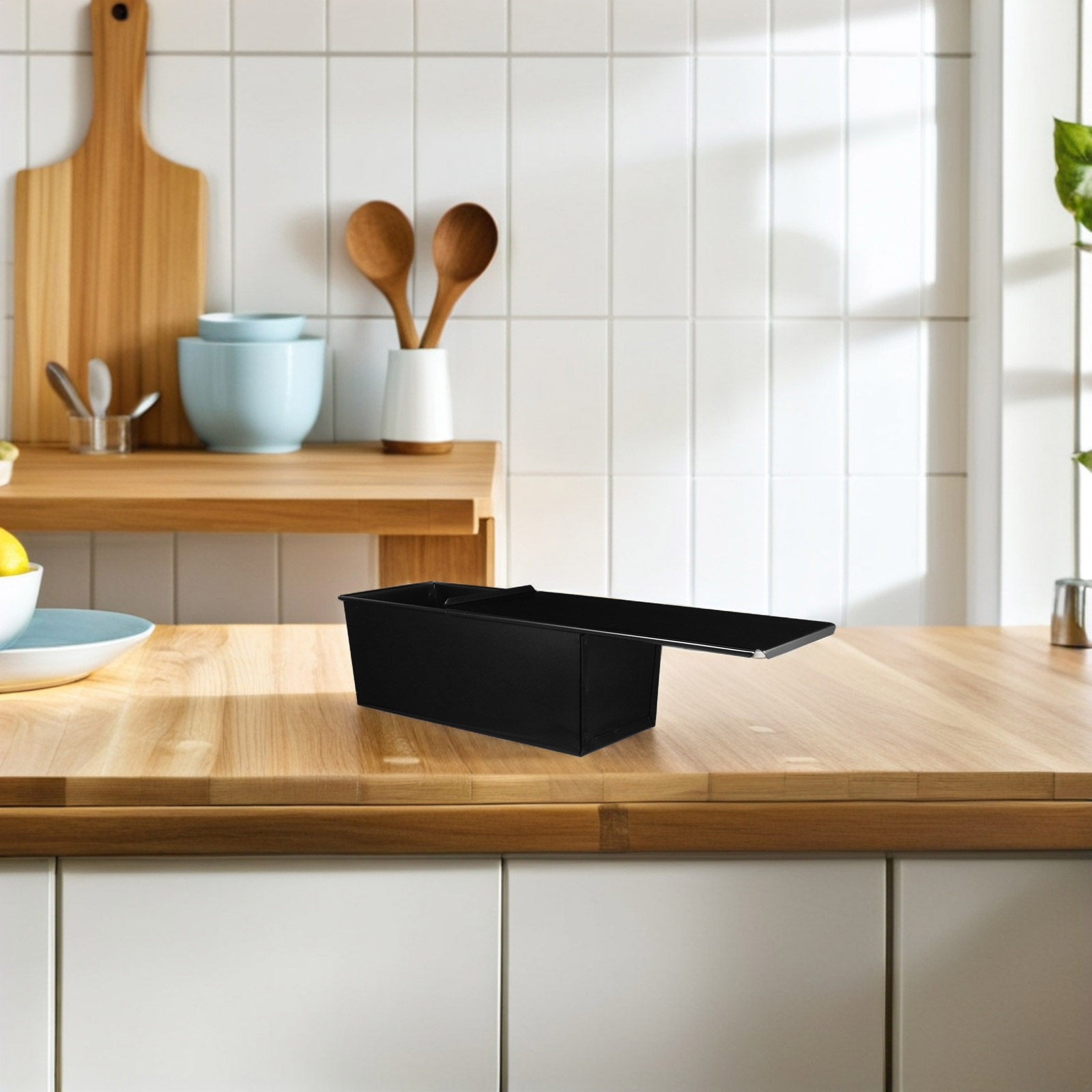 1Pcs Black Loaf Pan with Lid N - Kitchen Oven Baking Pans review and price