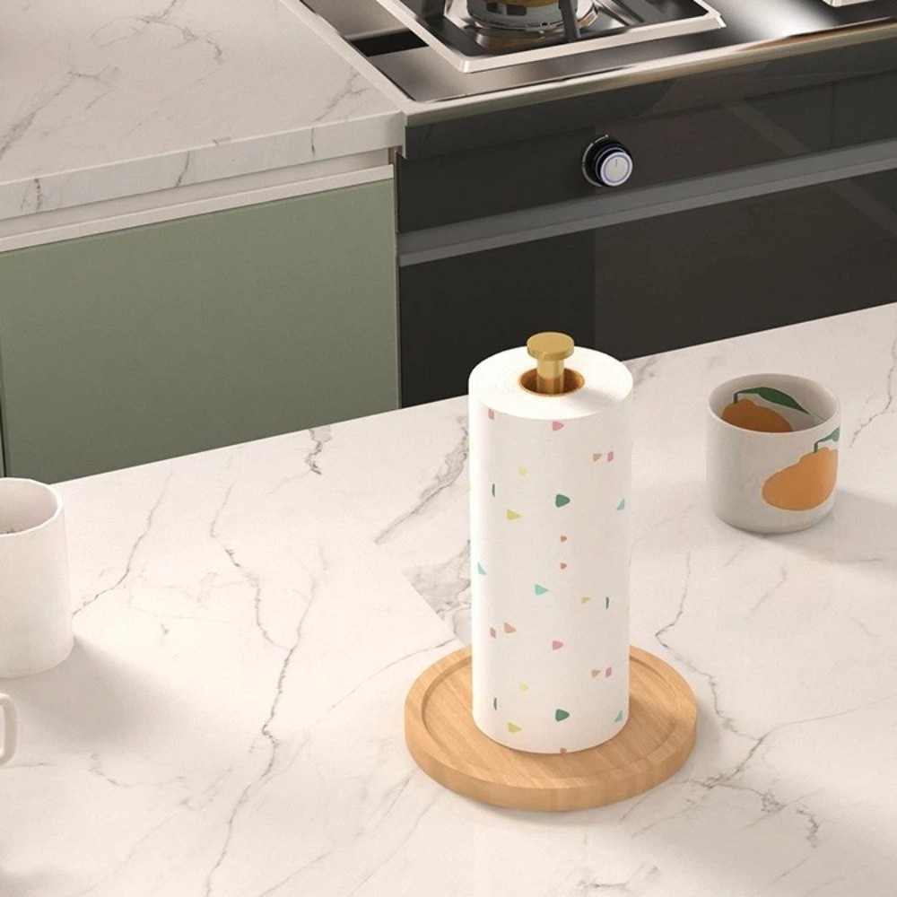 Modern Wooden Base Kitchen Pap - Kitchen Baking Paper Holder review and price