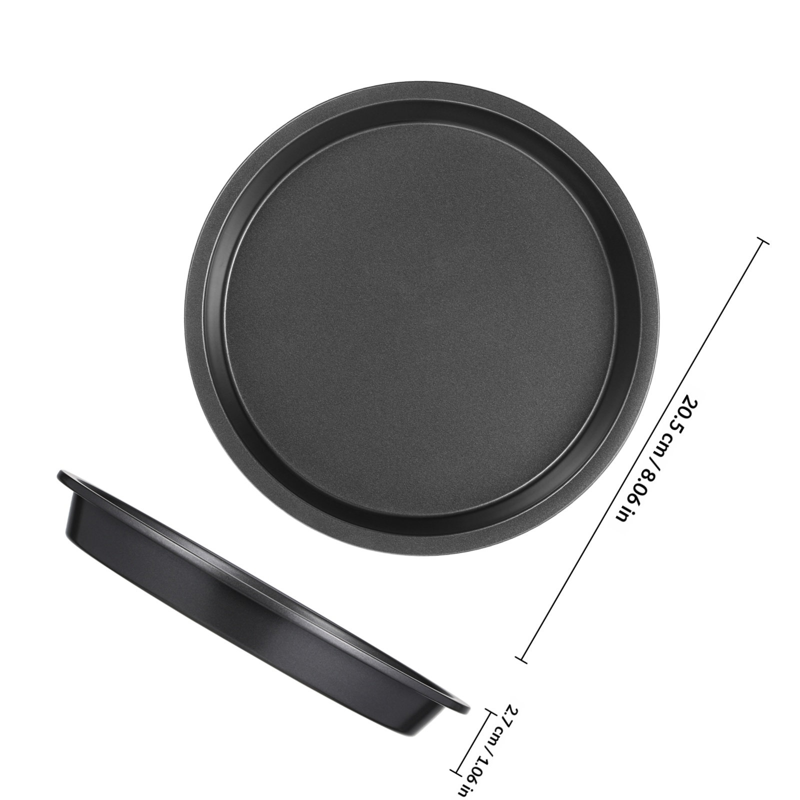 Round Carbon Steel Pizza Pan N - Kitchen Oven Baking Pans review and price
