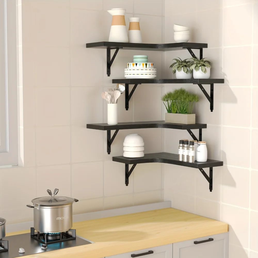 Natural Wood Grain Floating Sh - Kitchen Uncle review and price