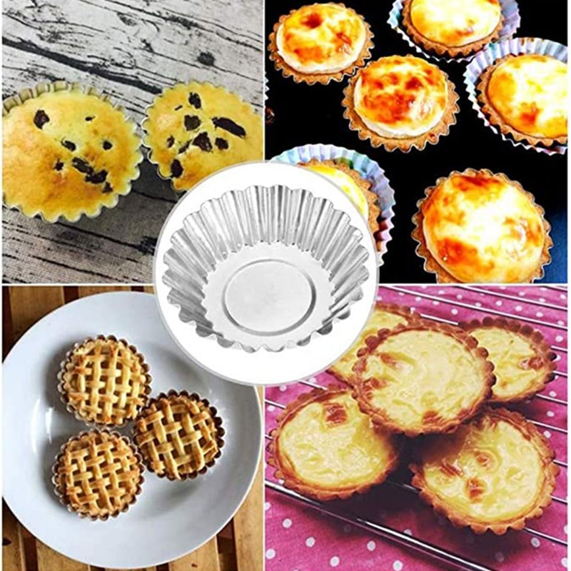 30Pcs Egg Tart Molds Mini Alum - Muffin Tin Nonstick review and price