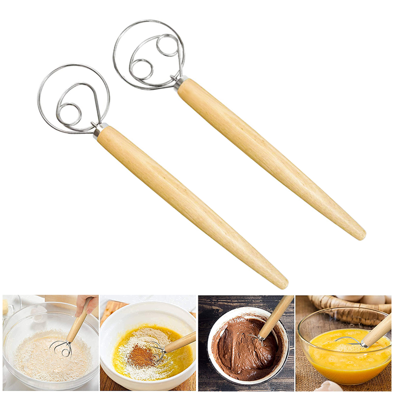 Large Hand Danish Dough Whisk  - Kitchen Baking Blender review and price