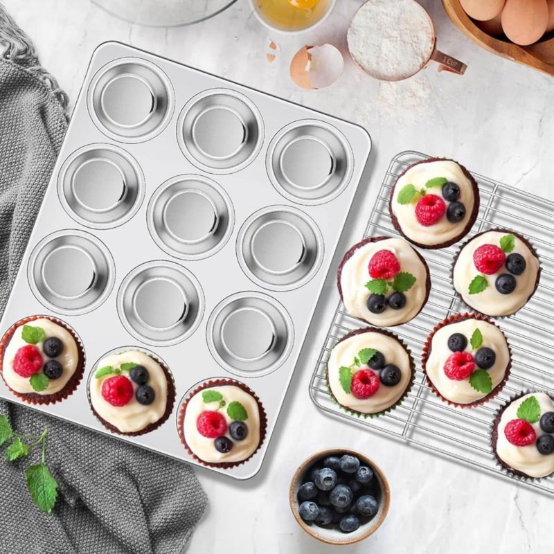 DT39 Stainless Steel Muffin Pa - Muffin Tin Nonstick review and price