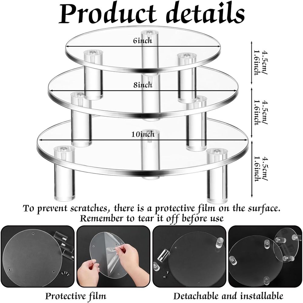 Round Acrylic Display Riser Cl - Cake Board Round review and price