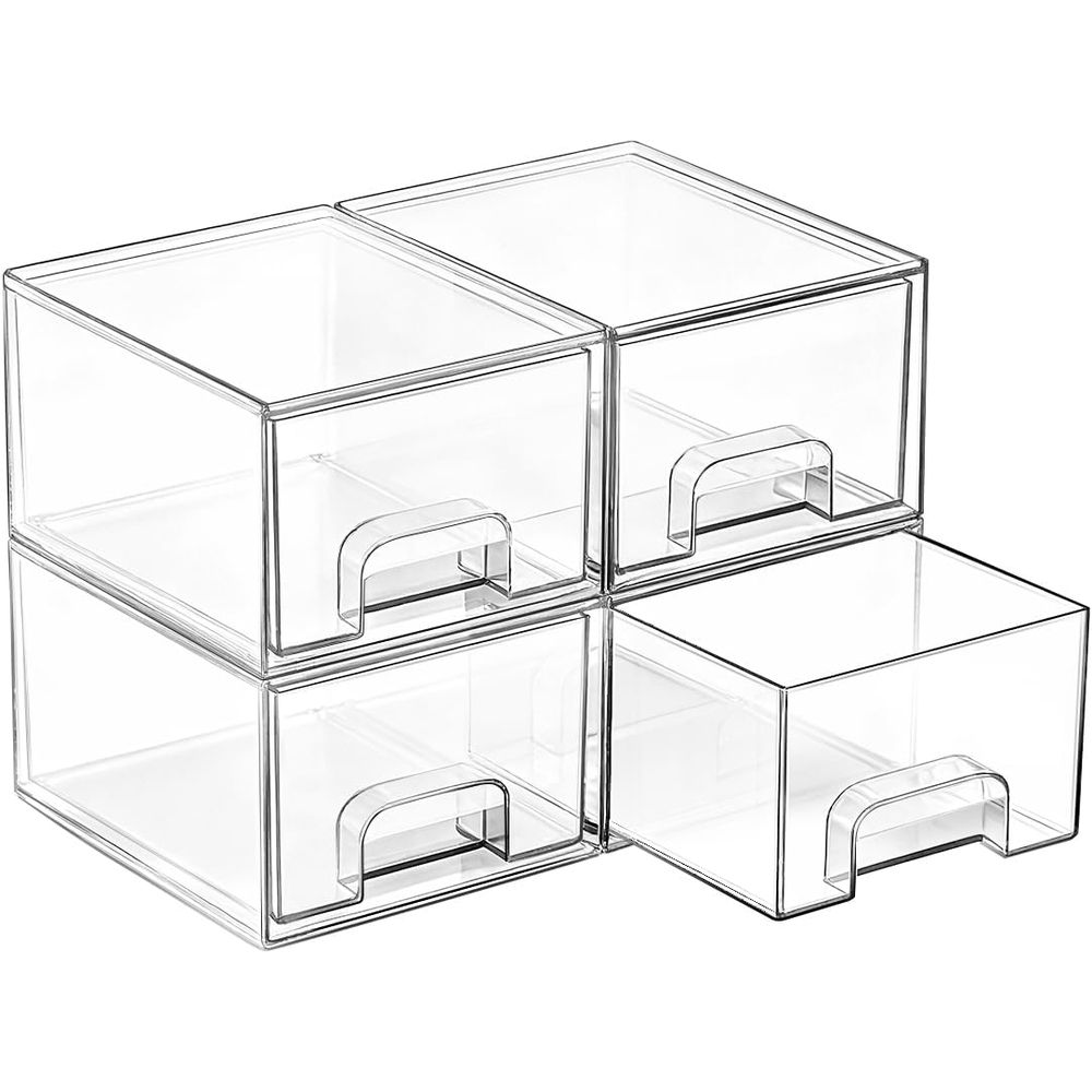Small Clear Stackable Storage  - Kitchen Zo review and price