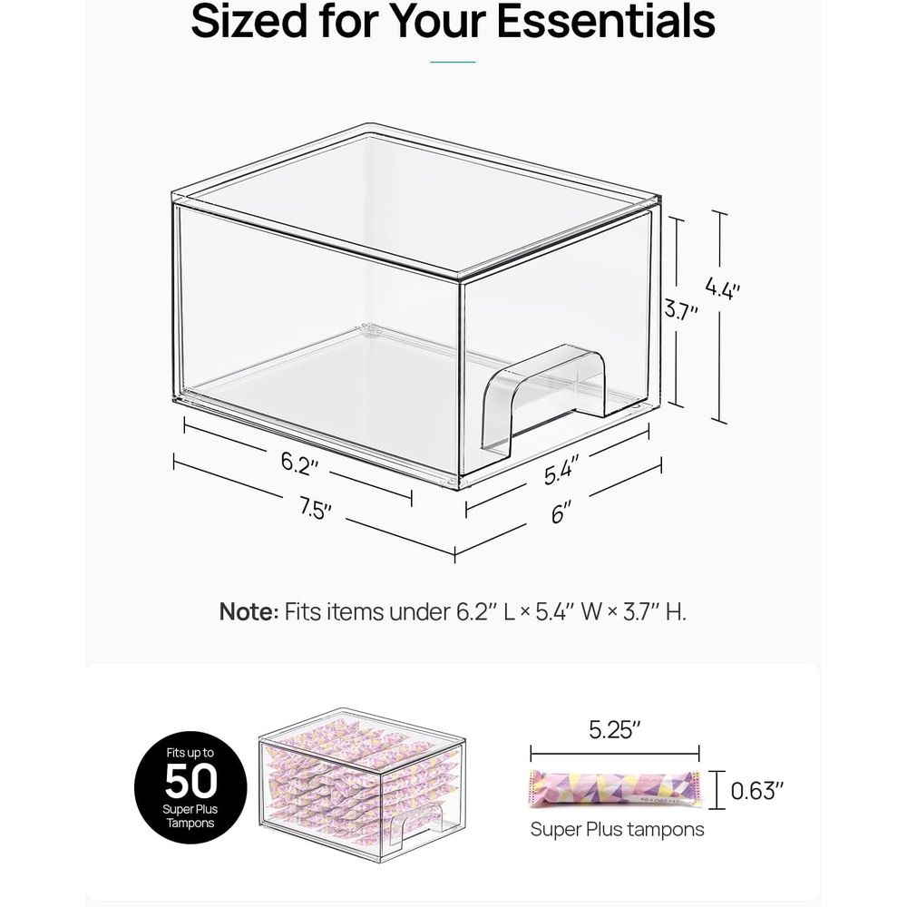 Small Clear Stackable Storage  - Kitchen Zo review and price