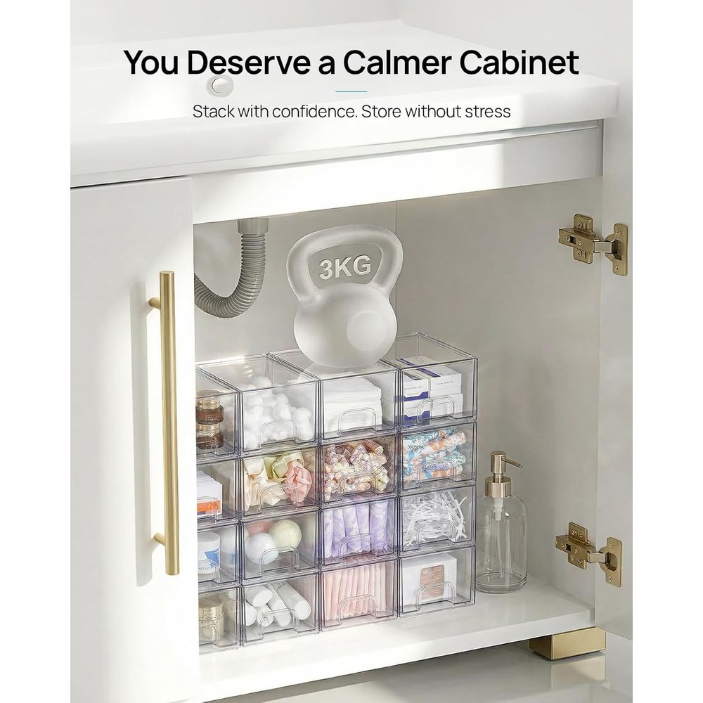 Small Clear Stackable Storage  - Kitchen Zo review and price