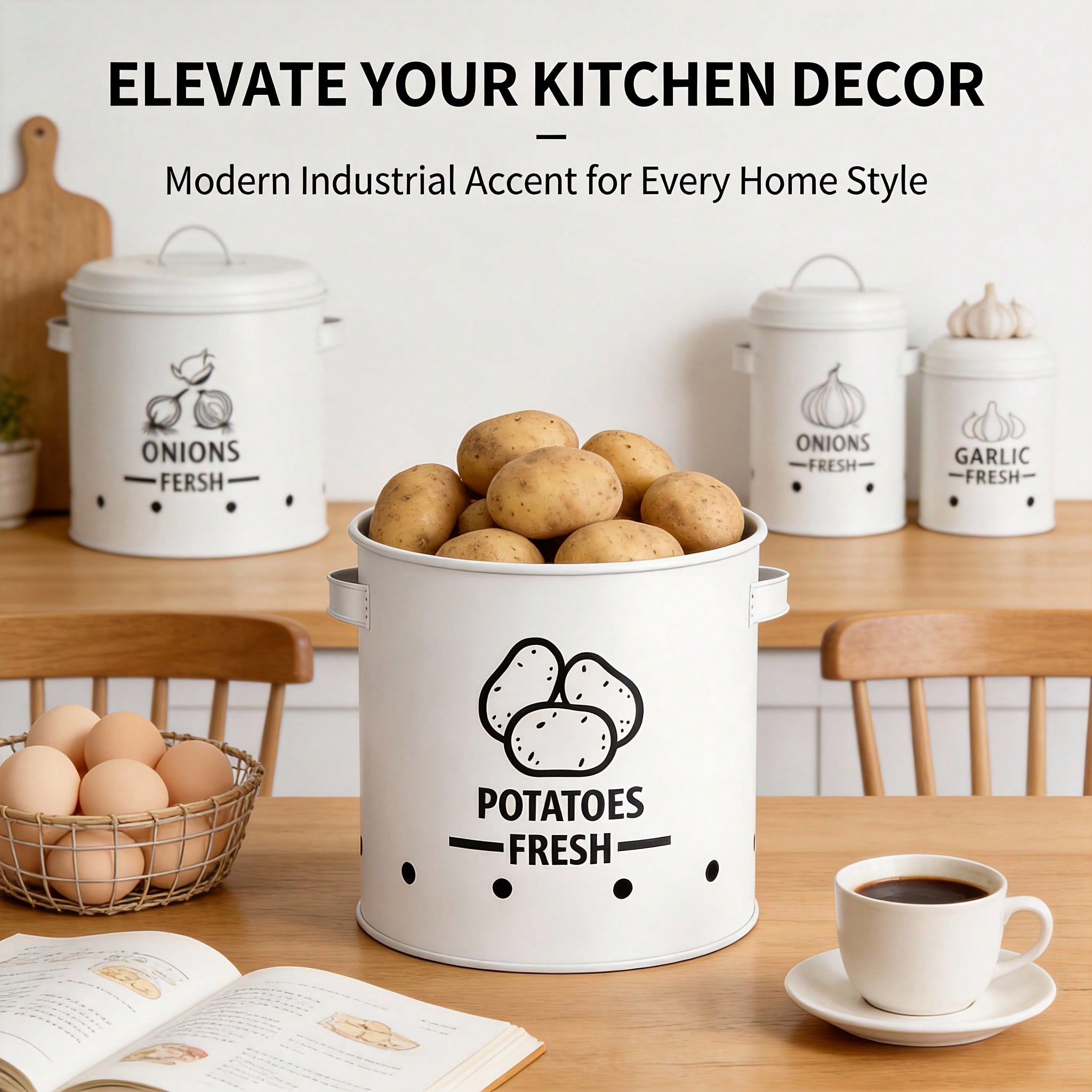 Potato Onion Garlic Storage Bi - Kitchen Zo review and price