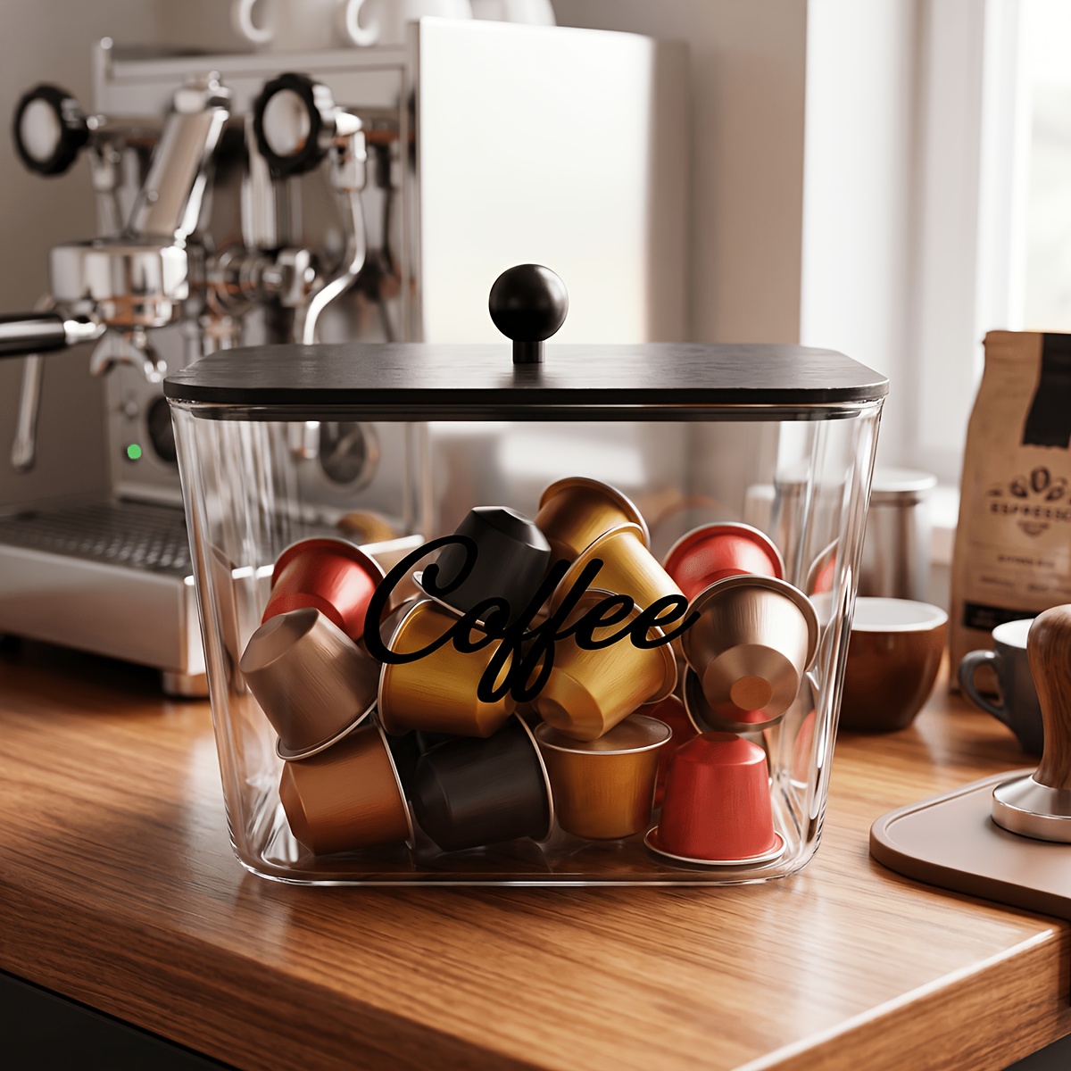 Coffee Pod Holder with Lids Pl - Kitchen Zo review and price