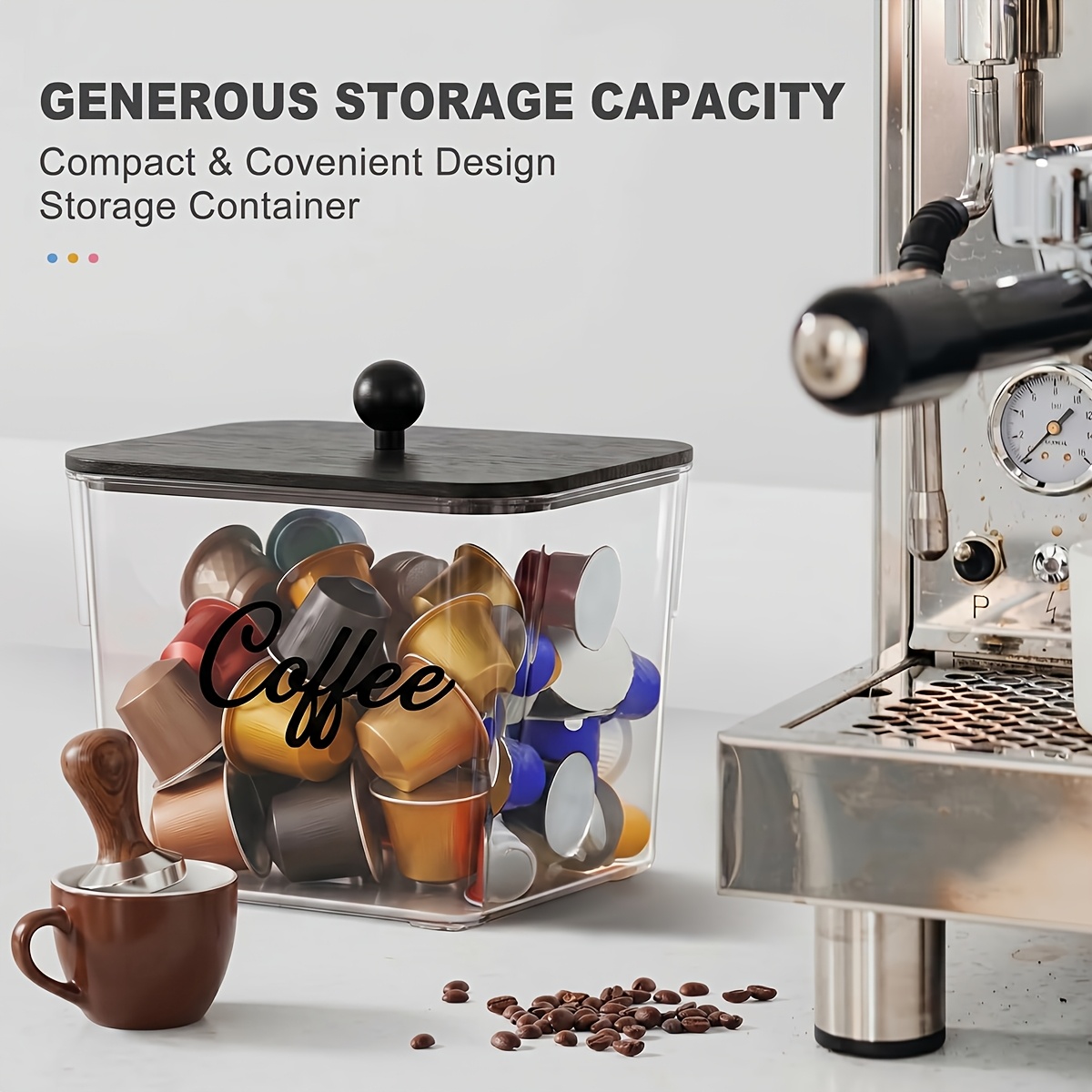 Coffee Pod Holder with Lids Pl - Kitchen Zo review and price