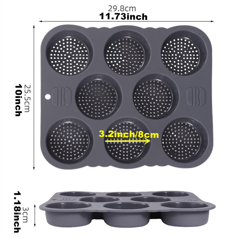 Hamburger Bun Mold Non-Stick F - Kitchen Baking Utensils review and price