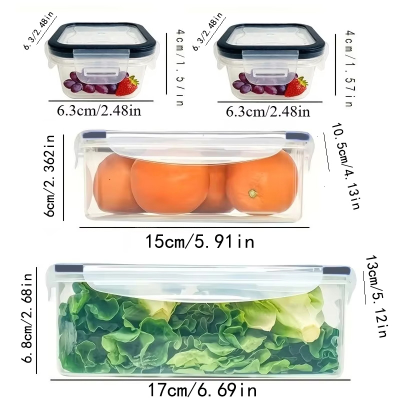 8Pcs Set Includes 4 Containers - Kitchen Zo review and price