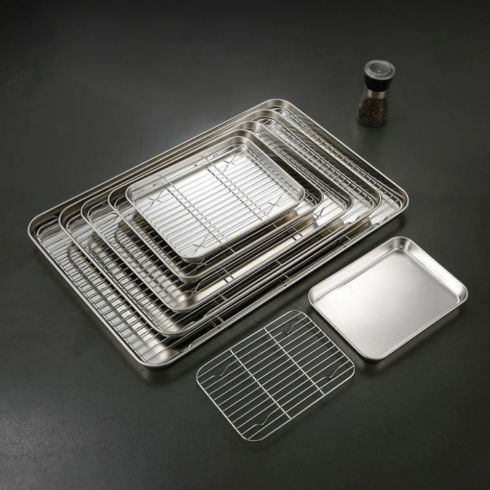 Portable Non-Stick Stainless S - Kitchen Oven Baking Pans review and price