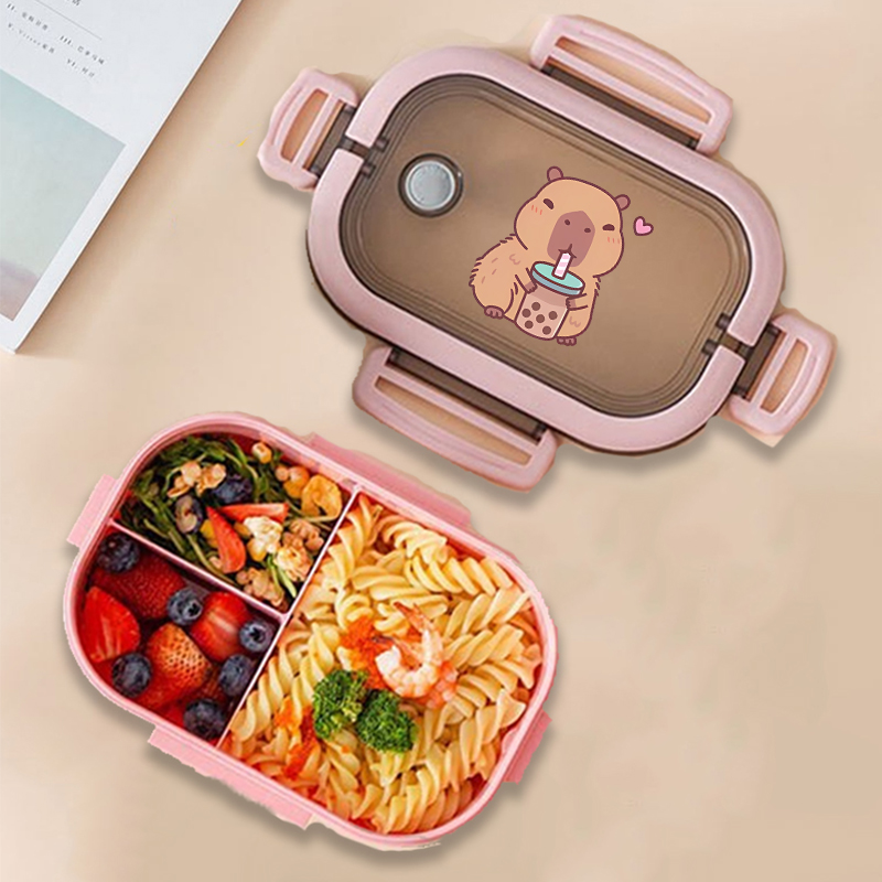 Capybara Bento Lunch Box Anime - Kitchen Baking Organization review and price