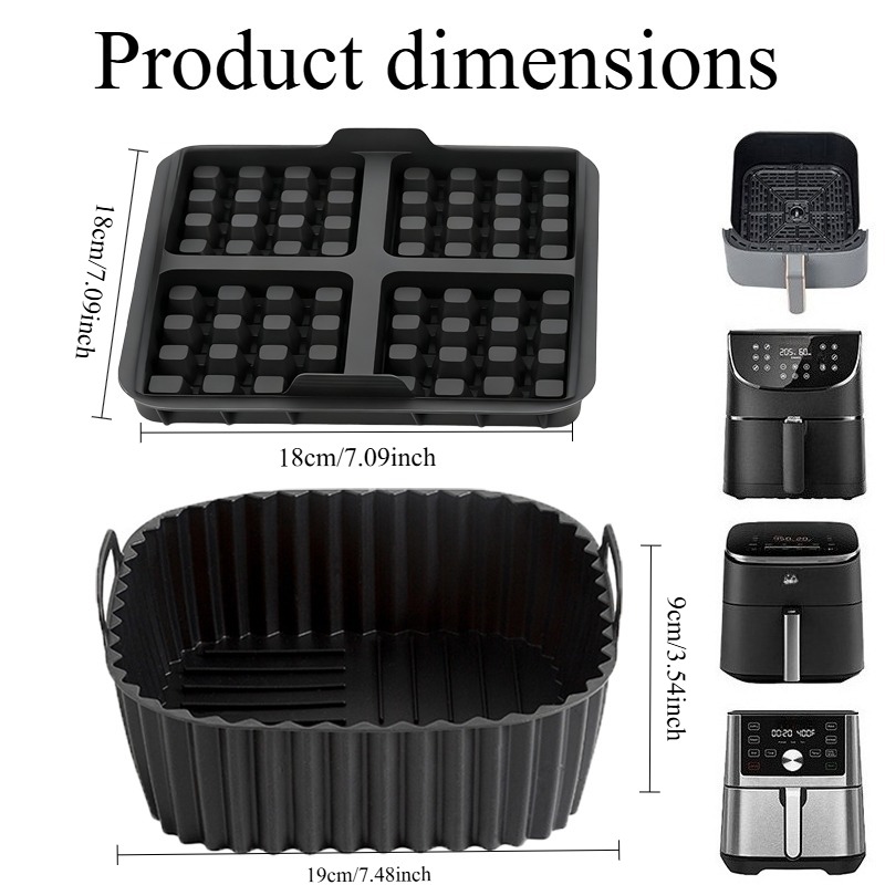 Baking Kit - Square Air Fryer  - Kitchen Baking Utensils review and price