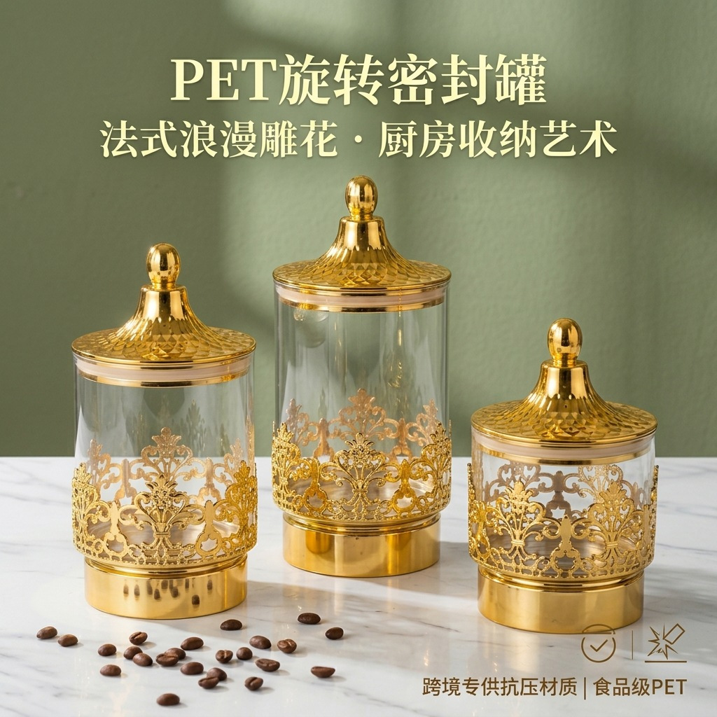 European Transparent Gold-plat - Kitchen Baking Organization review and price