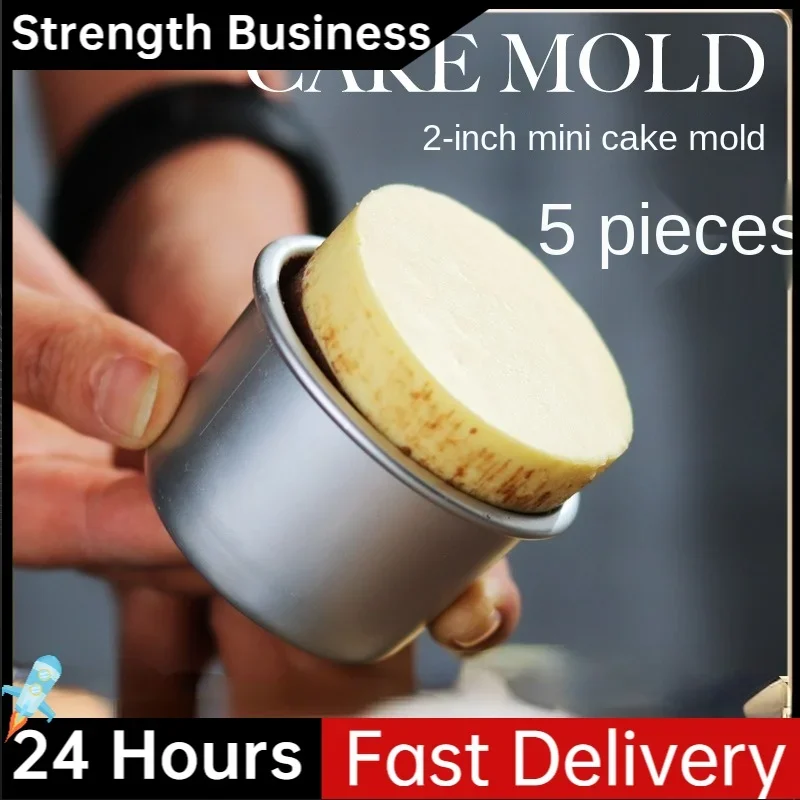 5PCS Mini Cake Mold Removable  - Muffin Tin Nonstick review and price