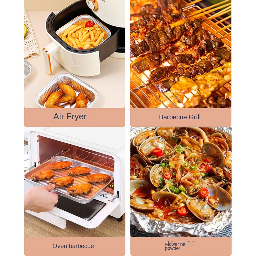 20CM Air Fryer Aluminum Foil P - Kitchen Oven Baking Pans review and price