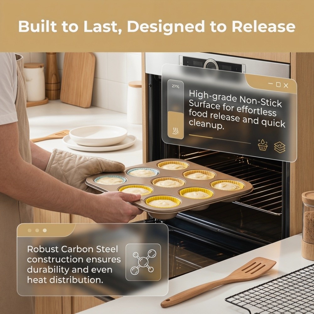 Carbon Steel Mini Muffin Pan N - Muffin Tin Nonstick review and price