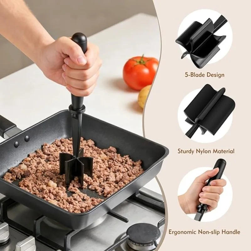 1pc Meat Chopper Handheld Meat - Kitchen Baking Blender review and price