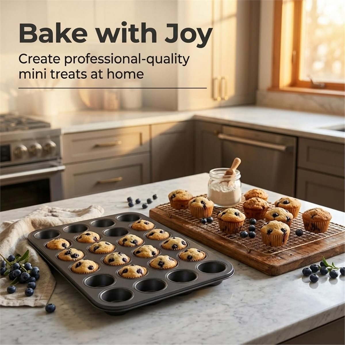 Mini Muffin Pan with Cupcake L - Muffin Tin Nonstick review and price