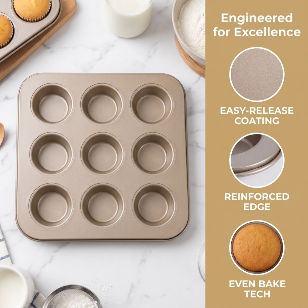 Carbon Steel Mini Muffin Pan 1 - Muffin Tin Nonstick review and price