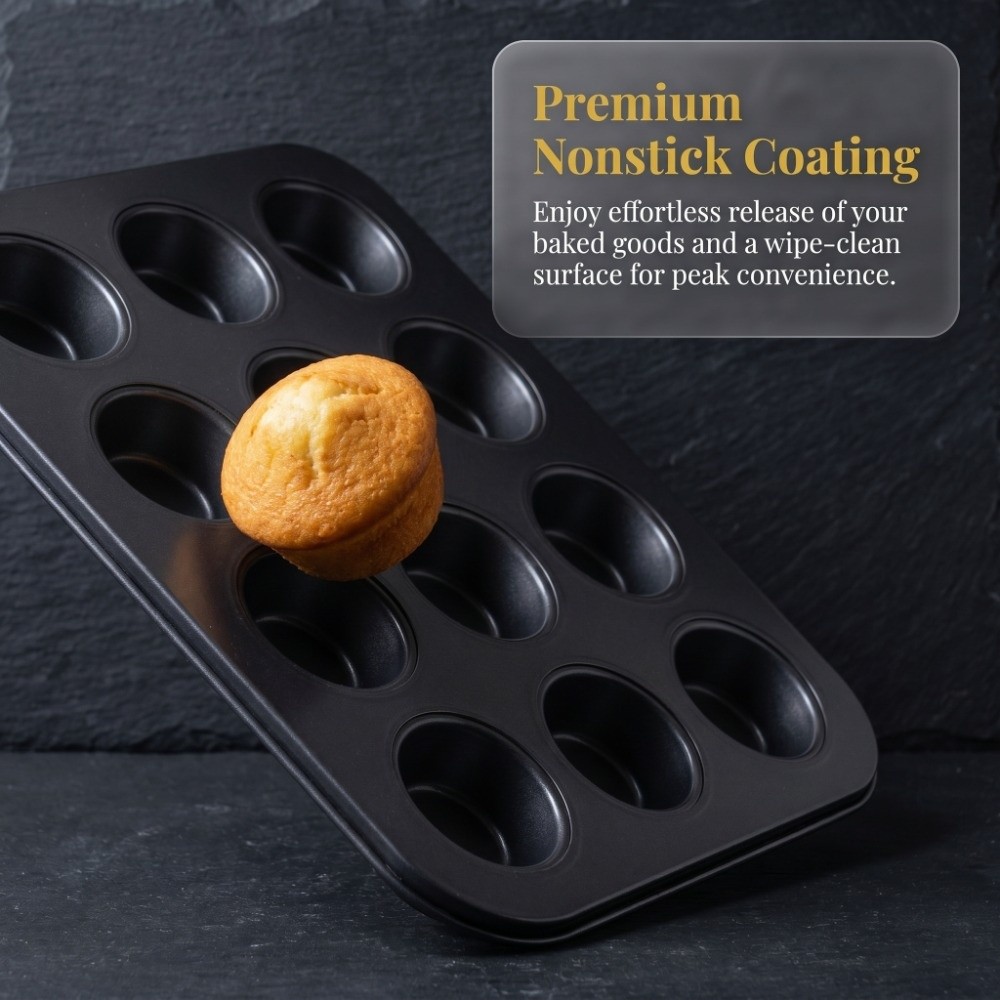 Carbon Steel Mini Muffin Pan 1 - Muffin Tin Nonstick review and price