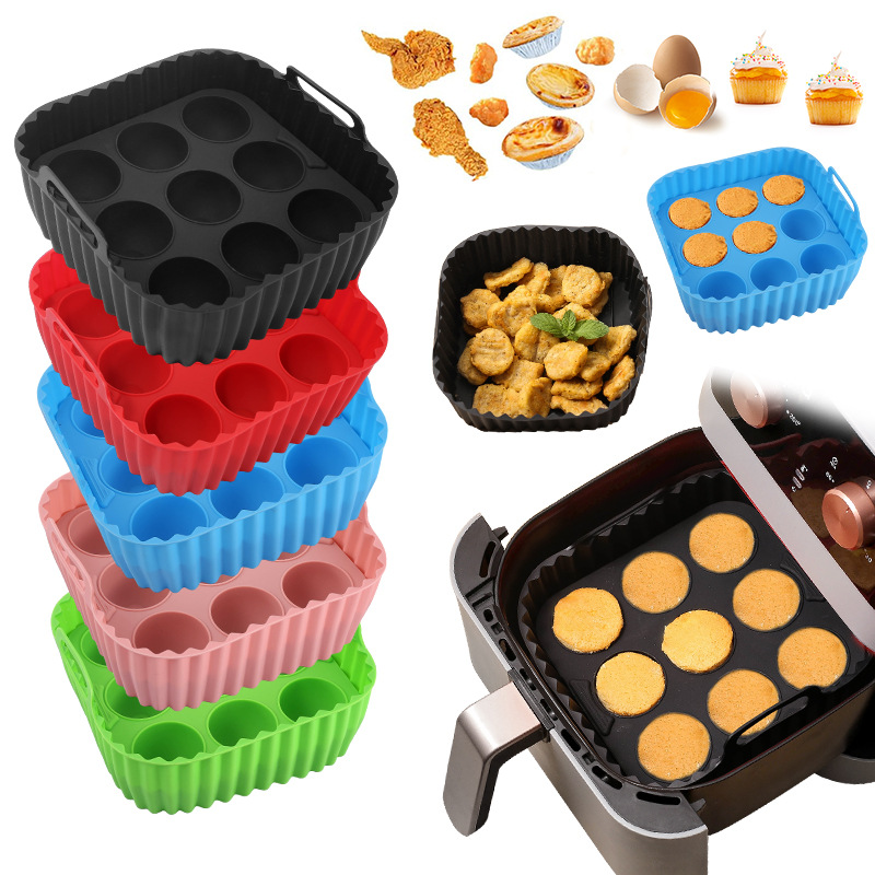 2pcs Silicone Air Fryer Liners - Kitchen Oven Baking Pans review and price