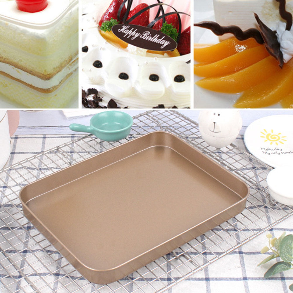 Carbon Steel Rectangular Cake  - Kitchen Oven Baking Pans review and price