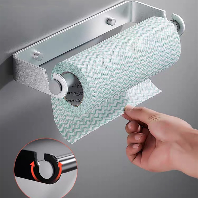 Black Silver Aluminum Cling Fi - Kitchen Baking Paper Holder review and price