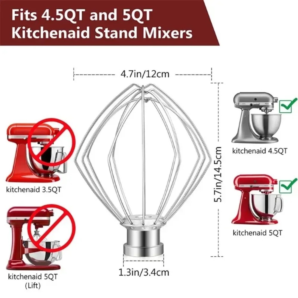 6 Wire Steel Whisk Whip for Ki - Kitchenaid Baking Set review and price