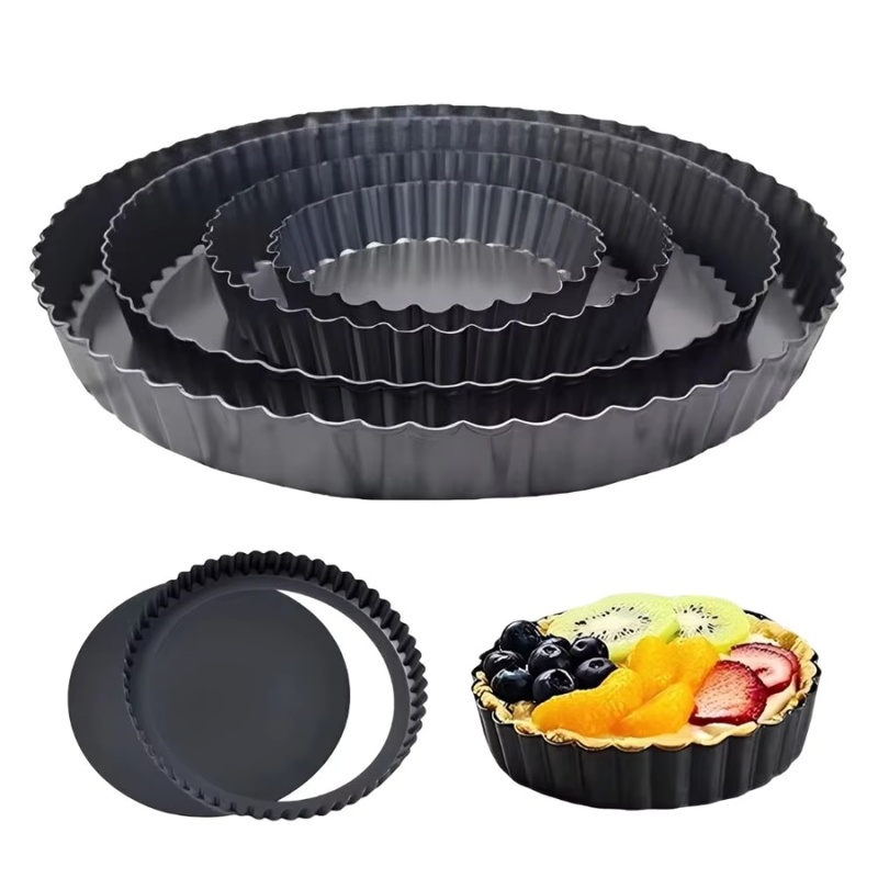1pc Removable Bottom Fluted Ta - Kitchen Oven Baking Pans review and price
